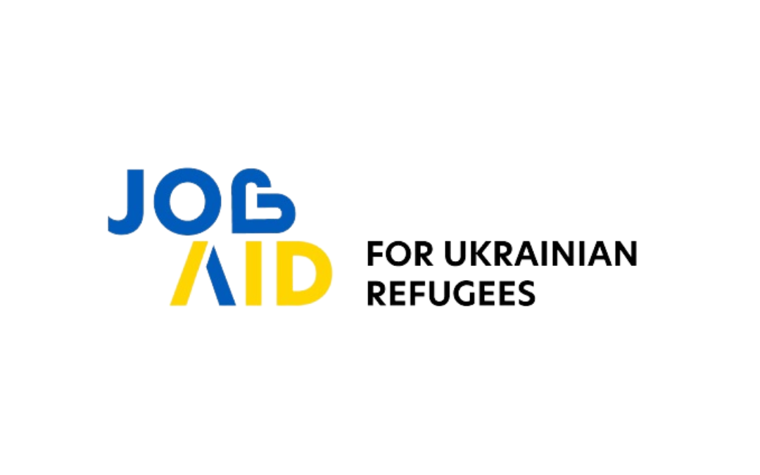 Job Aid for Ukrainian Refugees logo.