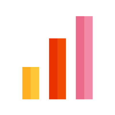 animated icon of three different bar graphs
