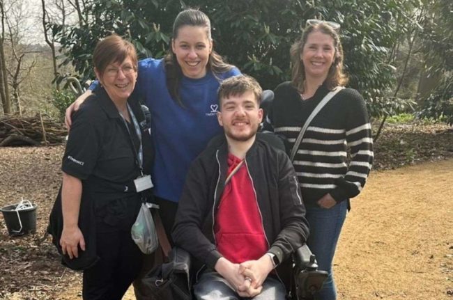 Rachel from Twenty-Two planting trees at The Grove Hotel with Watford Chamber of Commerce, including Lee Keogh, Ann-Marie Burrage from Purple Octopus and Jo McCreery from One YMCA